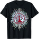 Tree Shirt Batik Artist hand drawn Tree and Moon Mandala T-Shirt - T-Shirt | Black