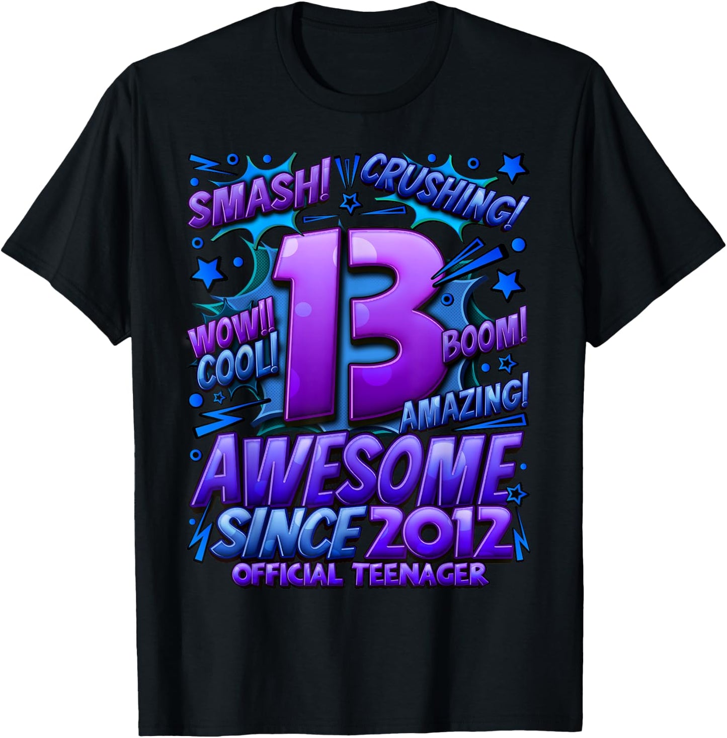 Official Teenager 13 Year Old Gifts Girls 13 Year Old Girl T-Shirt - T-Shirt | Black
