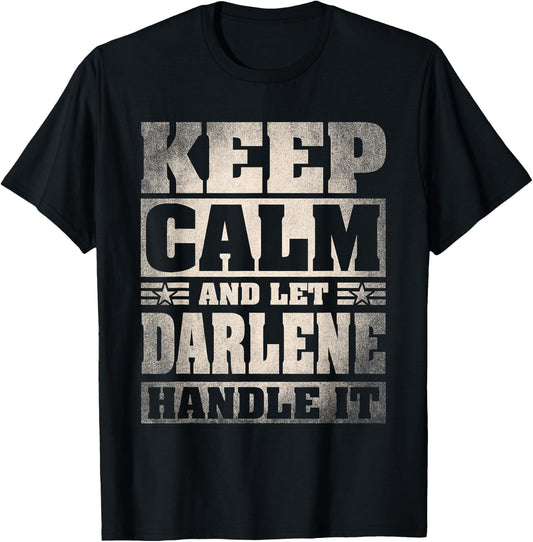 Darlene Name Shirt Personalized Darlene First Name T-Shirt - T-Shirt | Black