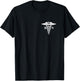 Rn Nurse Caduceus Medical Symbol Nursing Logo Gifts T-Shirt - T-Shirt | Black