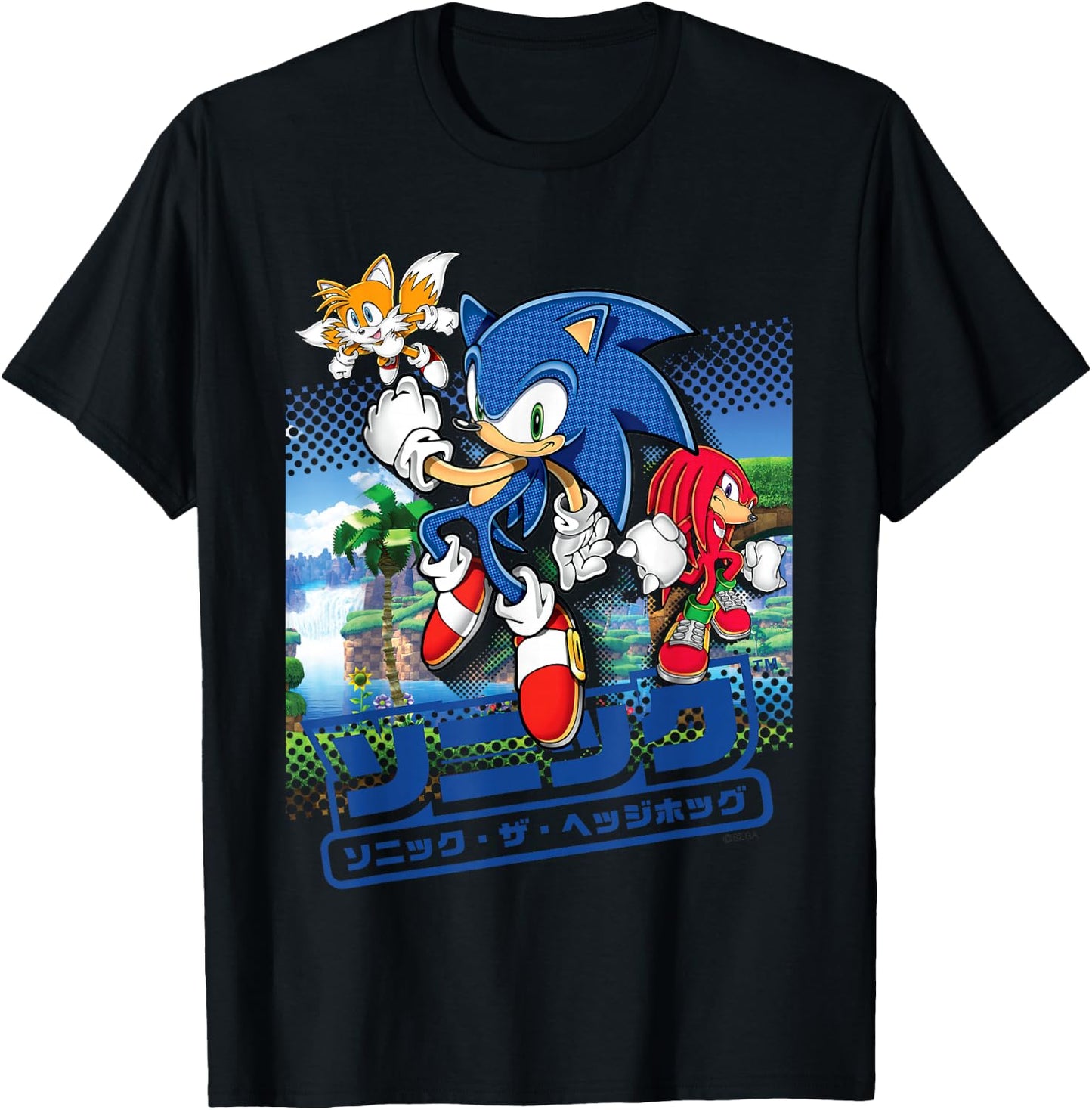 Sonic The Hedgehog - Sonic & Friends T-Shirt - T-Shirt | Black