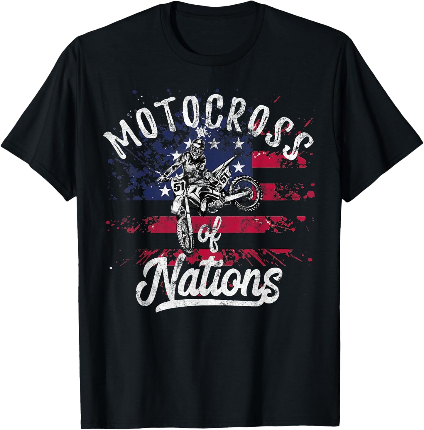 Motocross des Nations Support USA MX Team at MXdN T-Shirt - T-Shirt | Black
