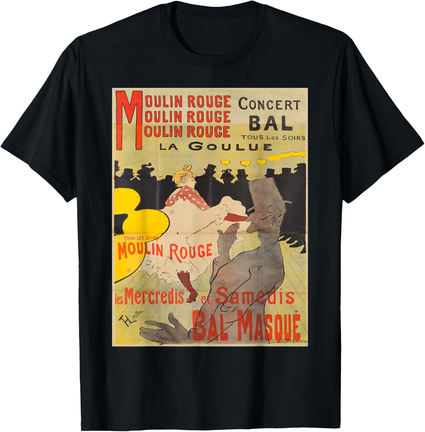 Vintage poster - Toulouse Lautrec Retro T-Shirt - T-Shirt | Black