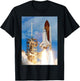 Space Shuttle Launch Galaxy T-Shirt - T-Shirt | Black