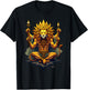 Majestätischer Narasimha Löwengott Design Göttliche Symbole T-Shirt - T-Shirt | Black