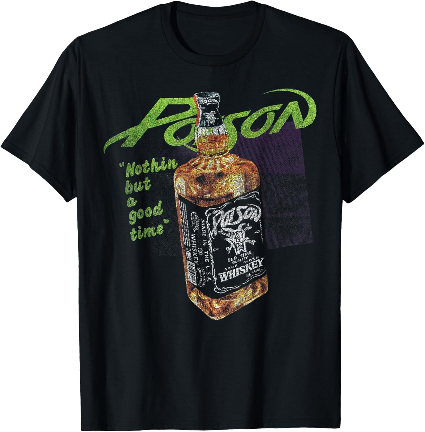 Poison - Nothin But A Good Time Small T-Shirt - T-Shirt | Black