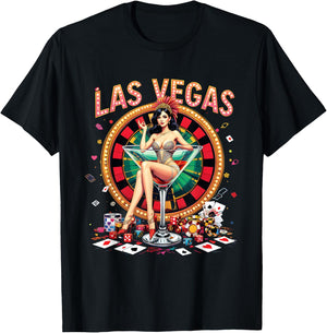 Las Vegas Nevada Las Vegas Souvenir Vacation Trip 2025 T-Shirt - T-Shirt | Black