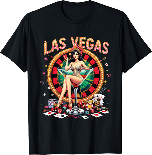 Las Vegas Nevada Las Vegas Souvenir Vacation Trip 2025 T-Shirt - T-Shirt | Black