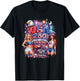 Totally Rad Freedom Celebration Liberty Fireworks Design T-Shirt - T-Shirt | Black