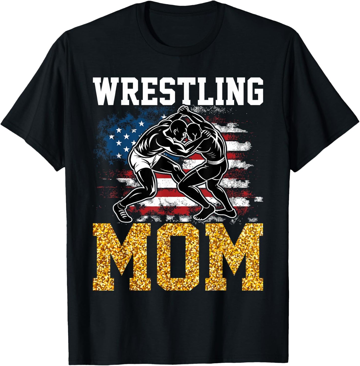 Wrestling Mom Funny Wrestling Wrestler Mom T-Shirt - T-Shirt | Black
