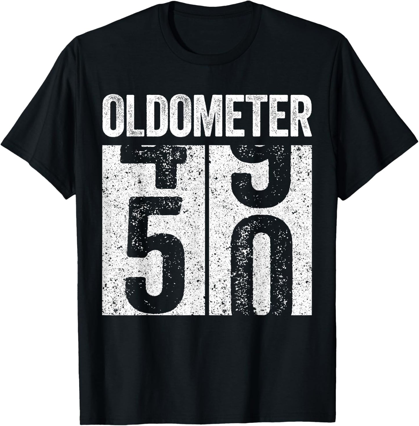 Oldometer 50 Shirt Men Women 50th Birthday T-Shirt - T-Shirt | Black