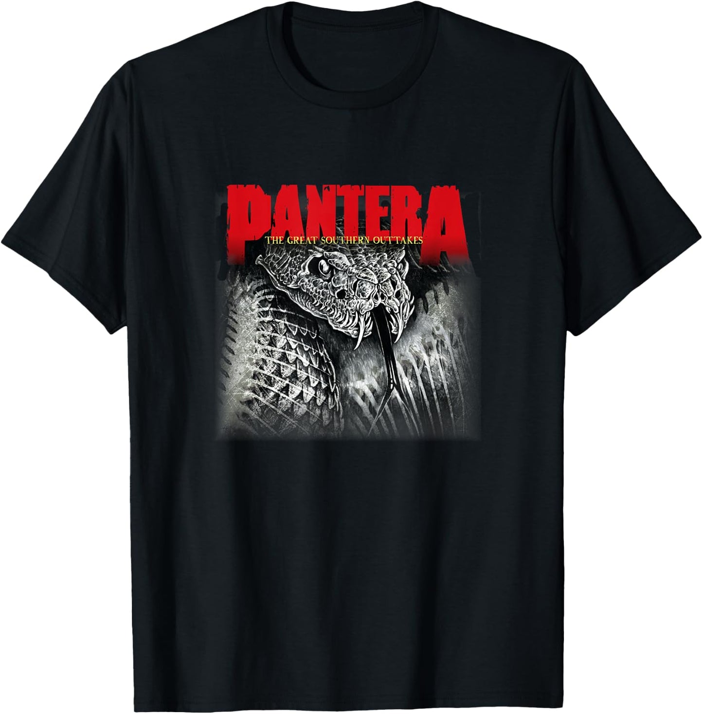 Pantera Official Great Southern Outtakes Album Snake T-Shirt - T-Shirt | Black