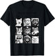 Which Cat are You Today Funny Retro Viral Relatable Cat Meme T-Shirt - T-Shirt | Black