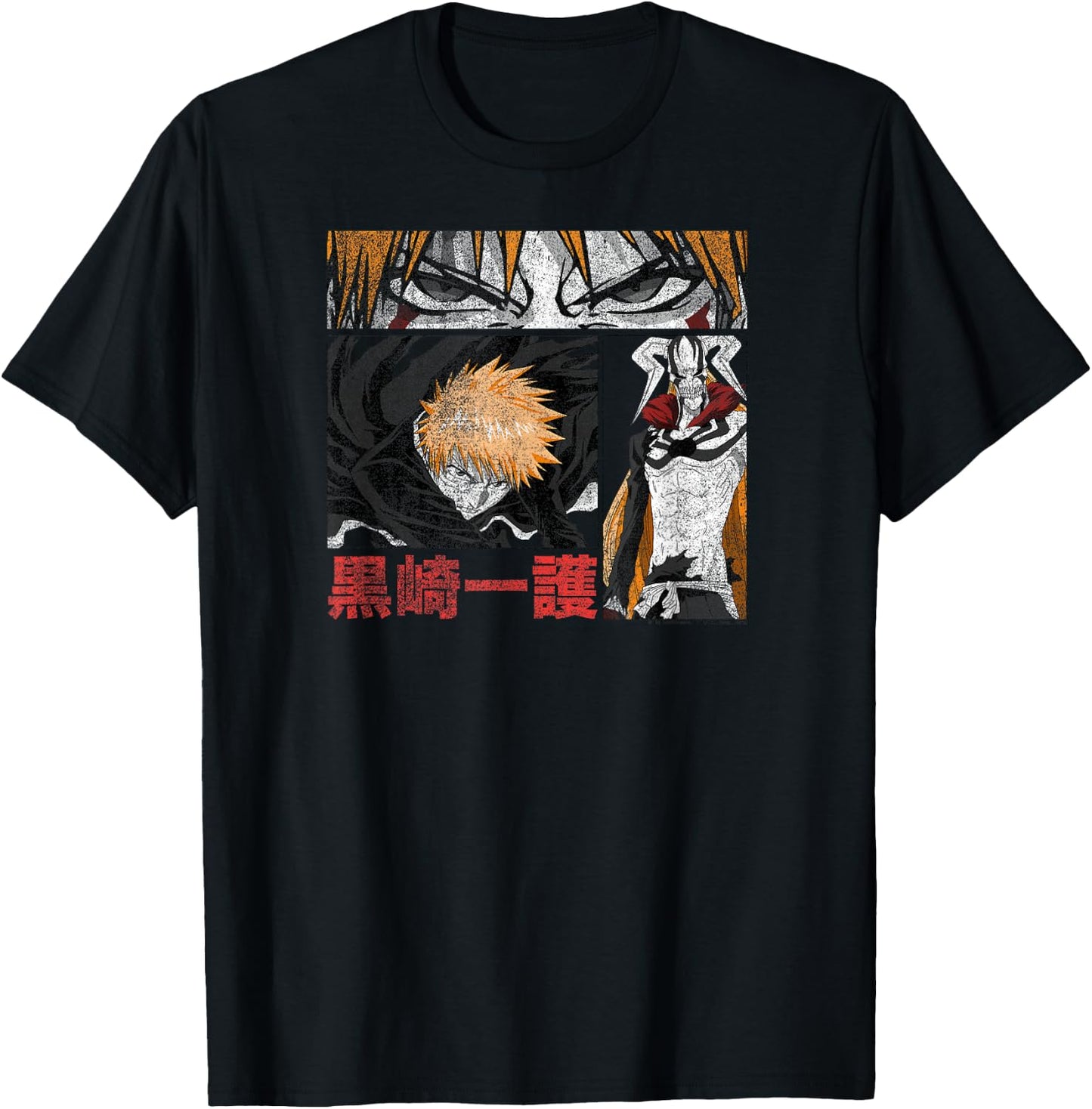 Bleach Graphic Ichigo Comic Book Style Anime T-Shirt - T-Shirt | Black