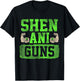 Funny Fitness Quote St Patricks Day Shenaniguns Gains T-Shirt - T-Shirt | Black