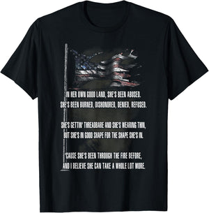Ragged Old Flag T-Shirt - T-Shirt | Black
