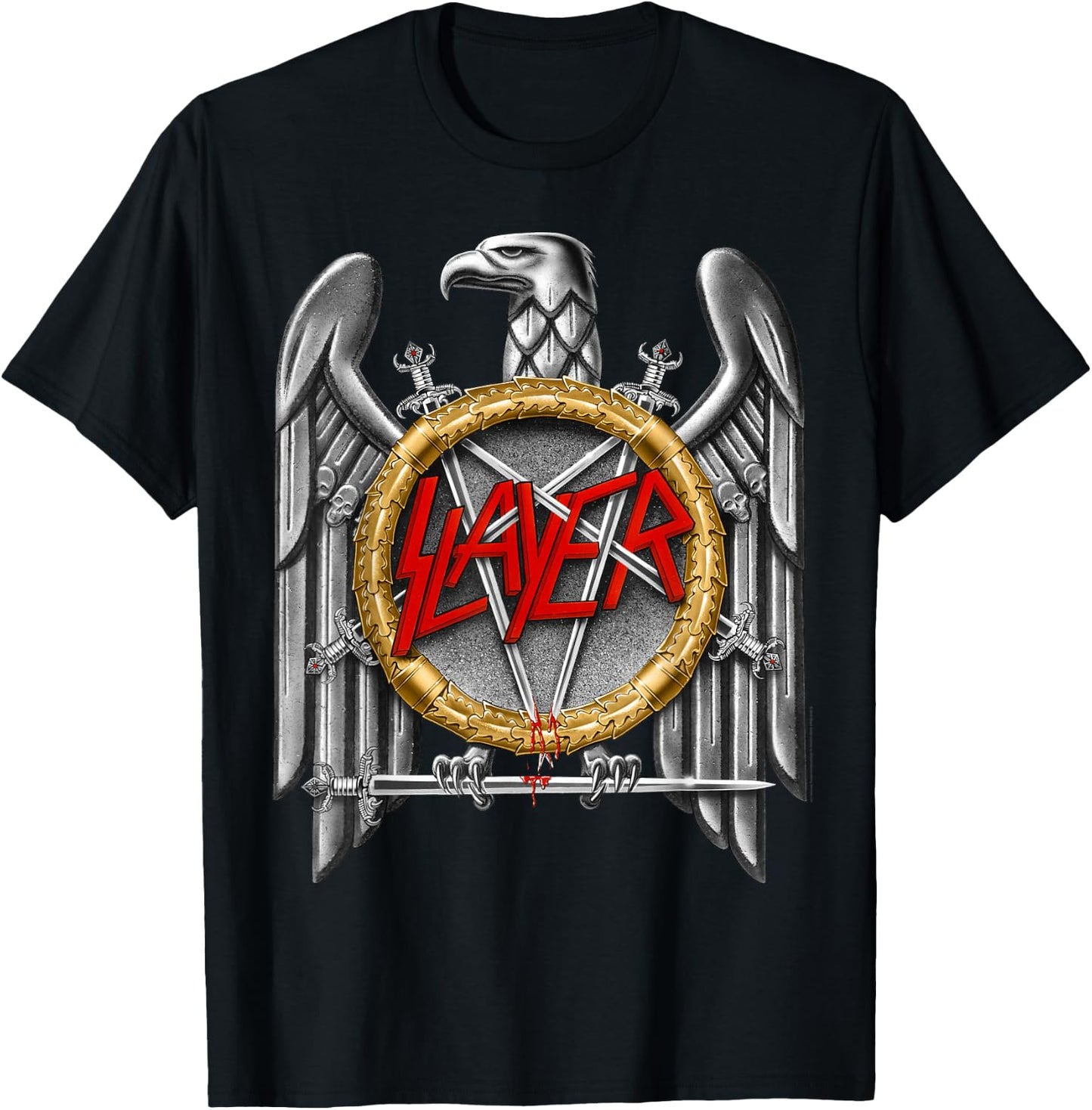 Slayer - Silver Eagle T-Shirt - T-Shirt | Black