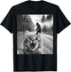 Funny Cat Selfie Bigfoot Big Foot Graphic Sasquatch Meme T-Shirt - T-Shirt | Black