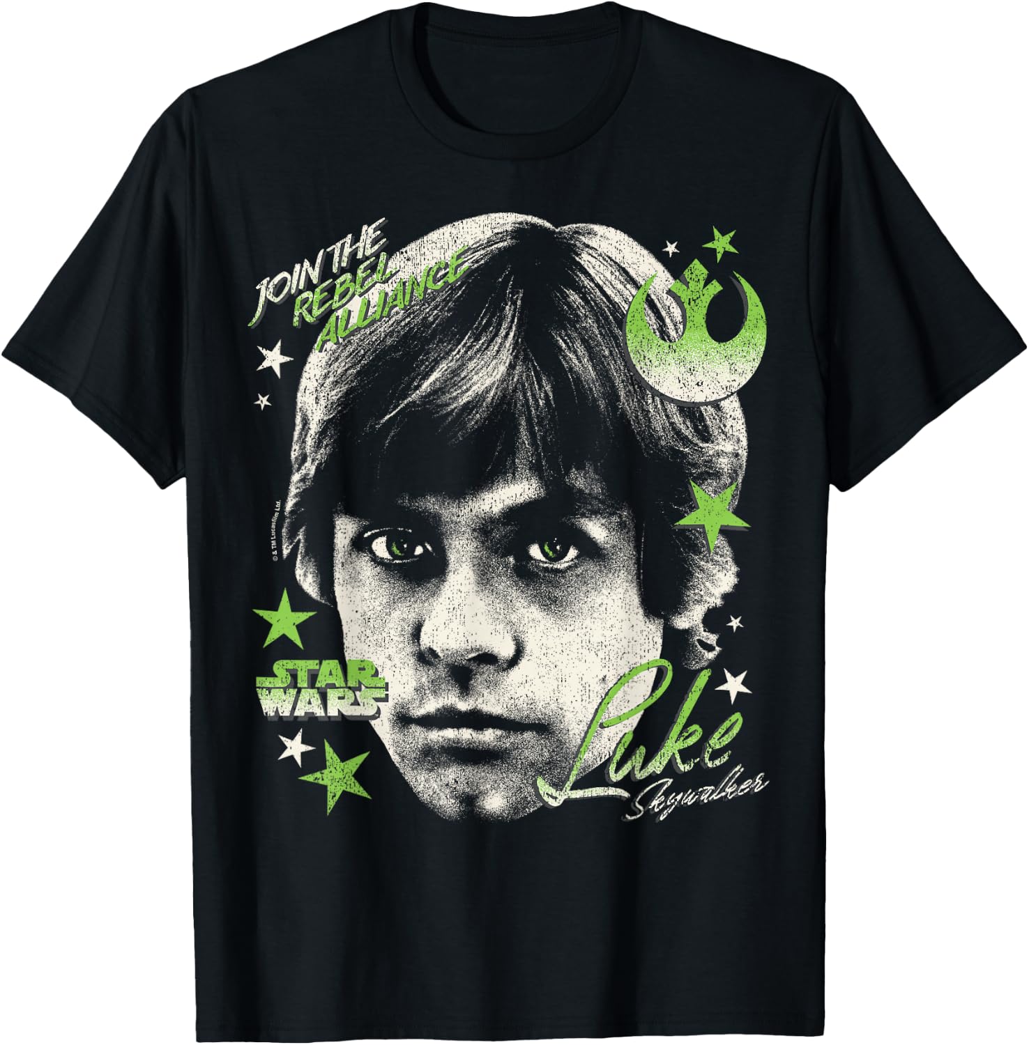 Star Wars - Luke Skywalker Portrait T-Shirt - T-Shirt | Black