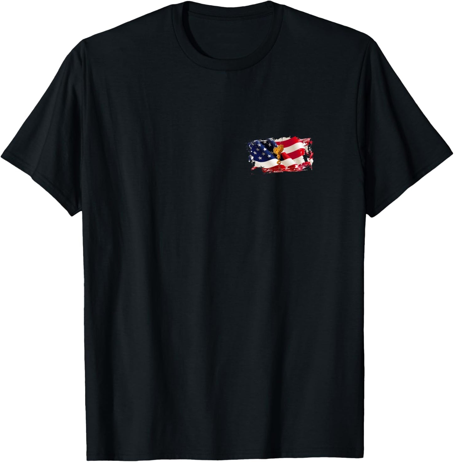 Crane operator shirt American flag all terrain crane T-Shirt - T-Shirt | Black