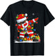 Dabbing Santa Black African American Men Boys Christmas 2025 T-Shirt - T-Shirt | Black