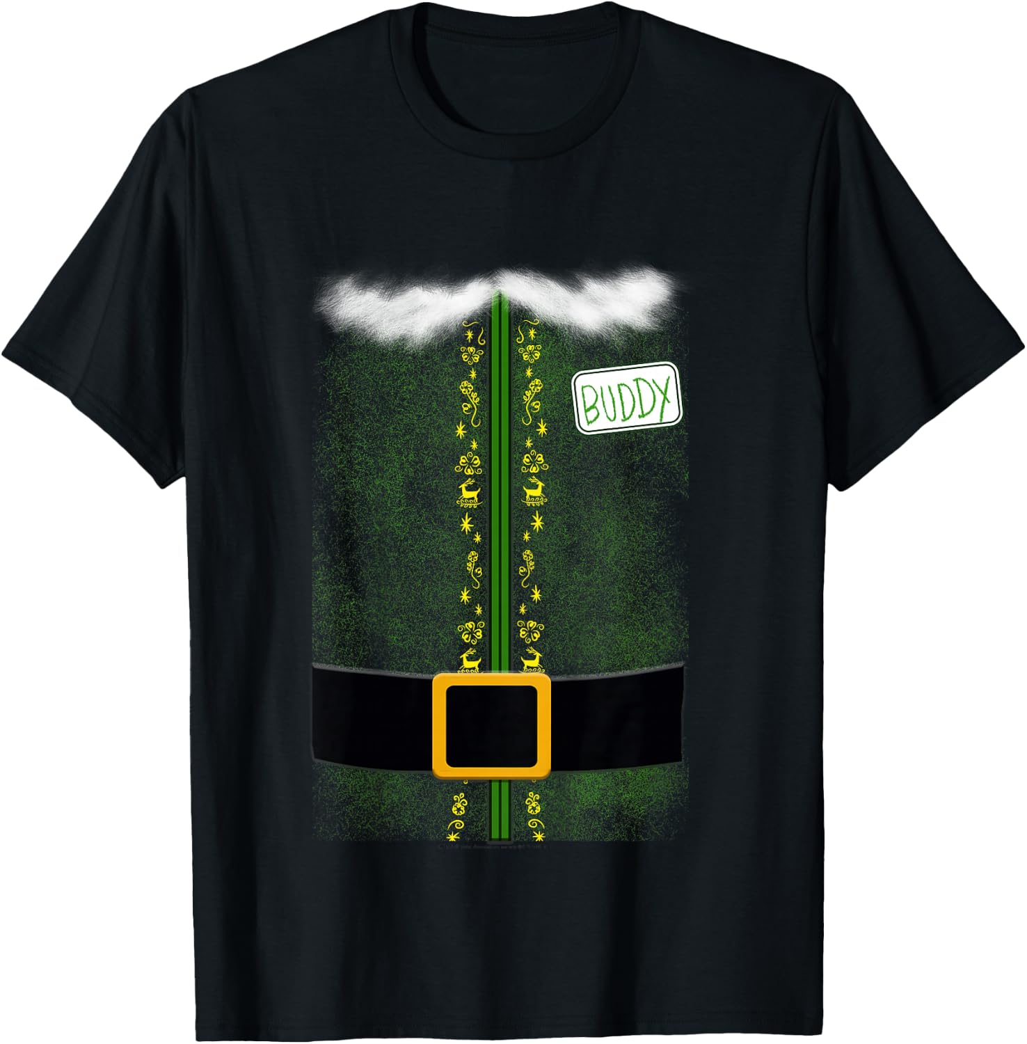 Kids Elf Buddy Costume T-Shirt - T-Shirt | Black