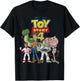 Disney Pixar Toy Story 4 New Group Shot Movie Logo Poster T-Shirt - T-Shirt | Black