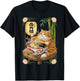 Anime Cat Funny Fat Ramen Eating Cat T-Shirt - T-Shirt | Black