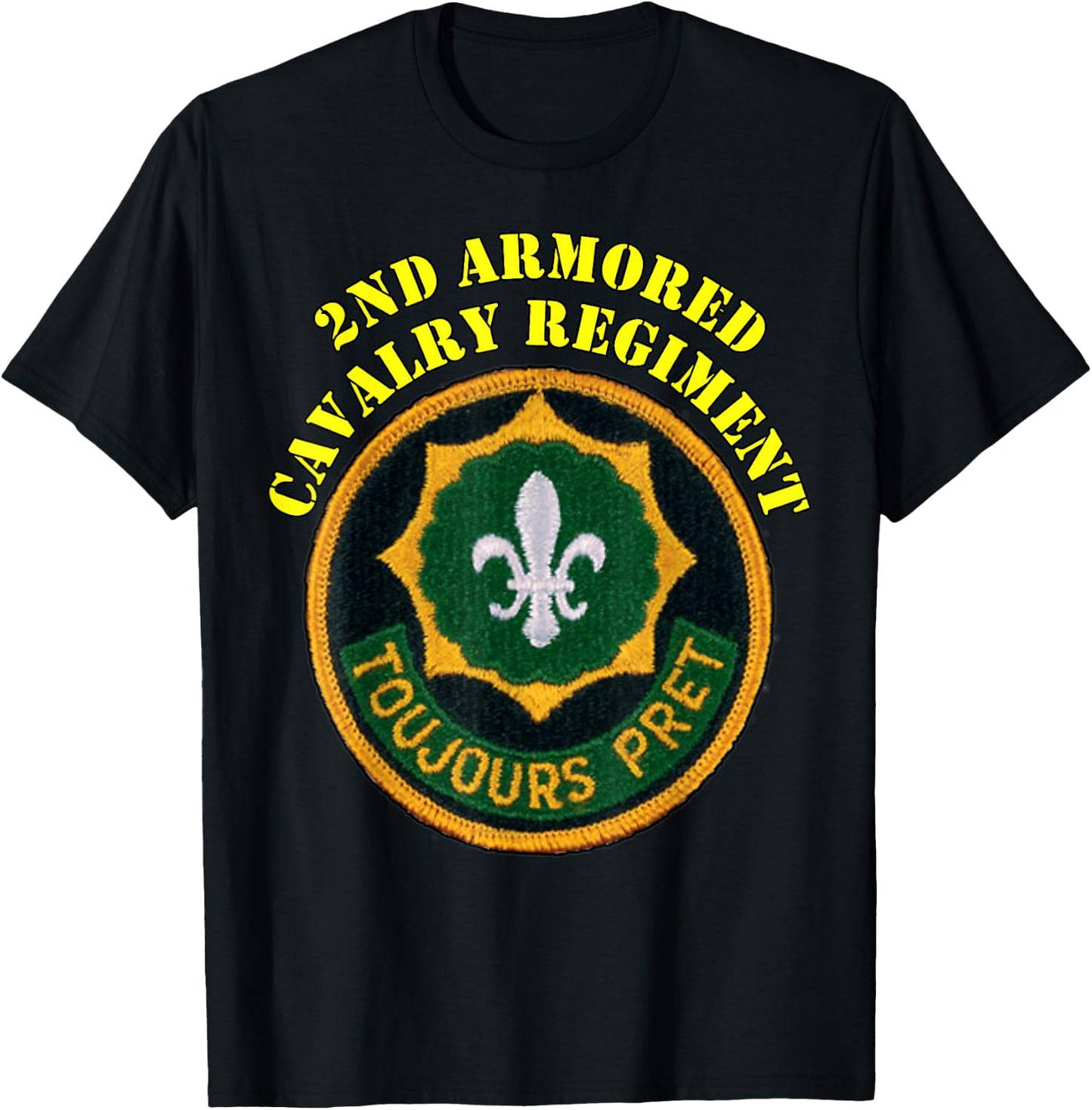 2nd Armored Cavalry Regiment -2nd ACR vets design T-Shirt - T-Shirt | Black