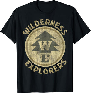 Disney Pixar Up Distressed Wilderness Explorer Emblem T-Shirt - T-Shirt | Black
