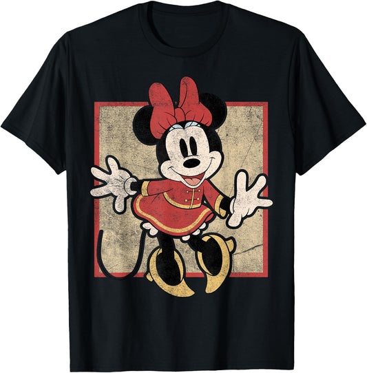 Disney Mickey and Friends Lunar New Year Minnie Vintage T-Shirt - T-Shirt | Black