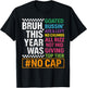 Bruh This Year was Goated No Cap Last Day Boy Girl Student T-Shirt - T-Shirt | Black