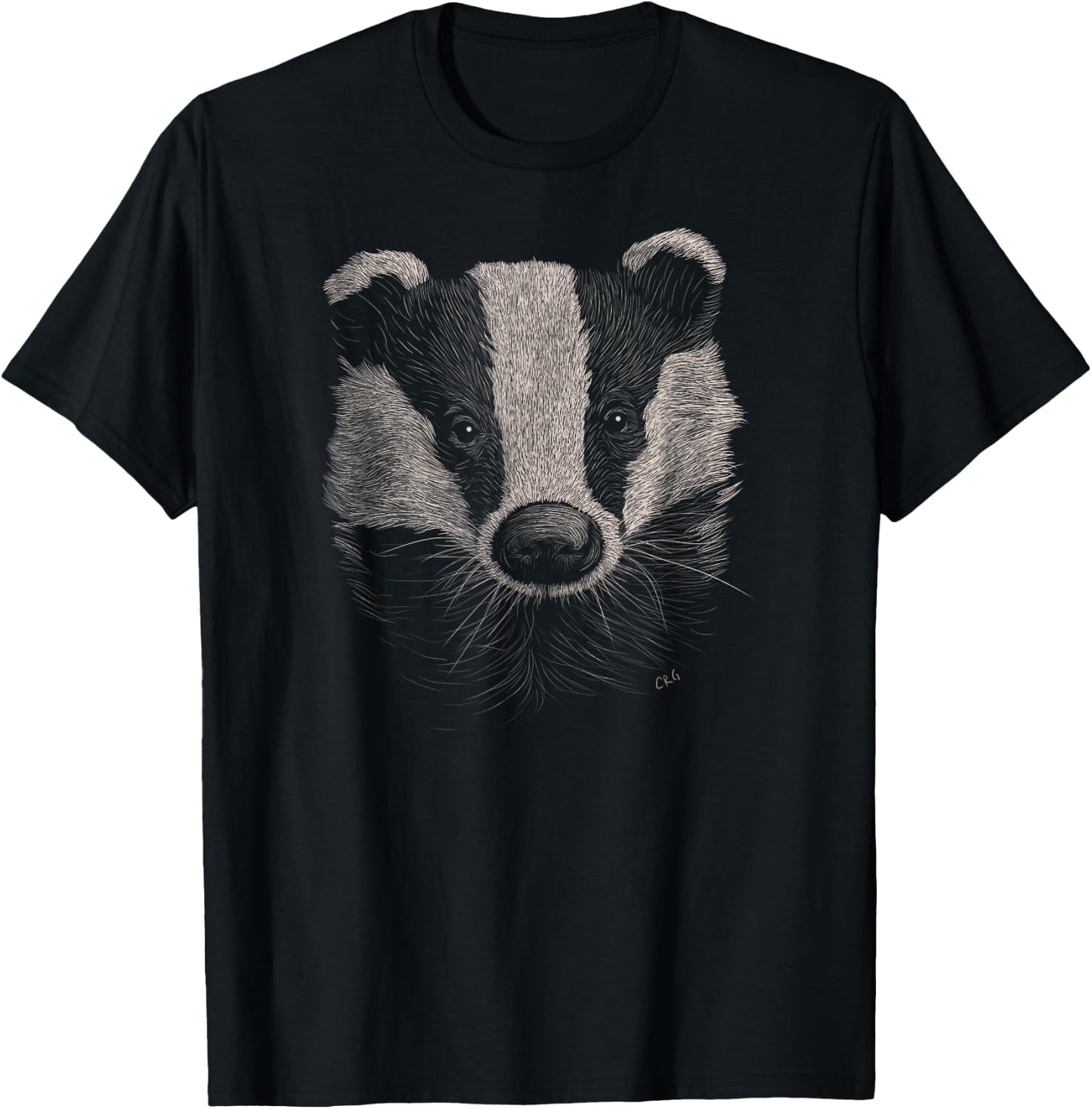 Badger Lover Gift Animals Wildlife Wild Badger T-Shirt - T-Shirt | Black
