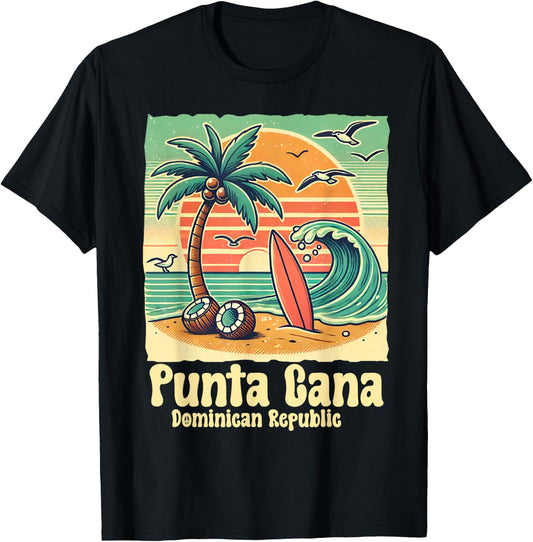 Punta Cana Dominican Republic RD Souvenir Vacation Travel T-Shirt - T-Shirt | Black