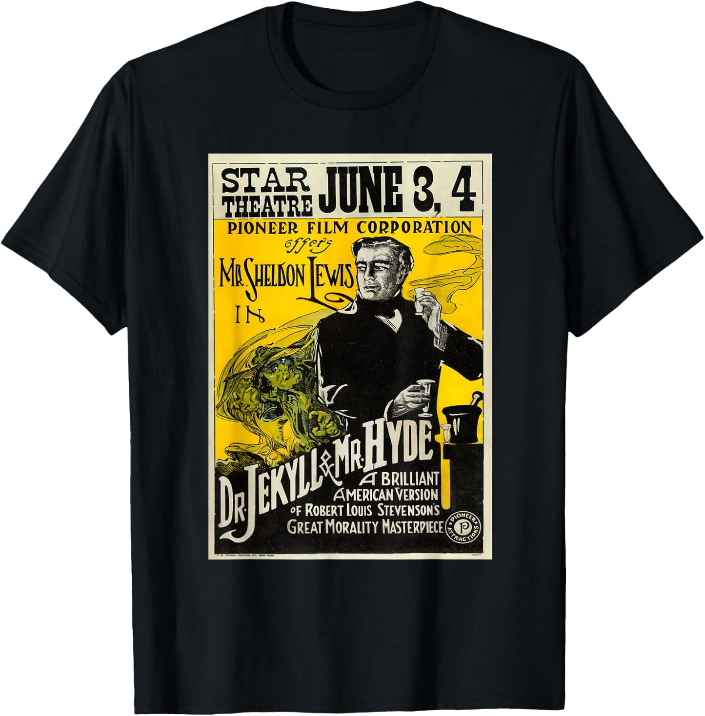 Dr. Jekyll and Mr. Hyde movie poster T-Shirt - T-Shirt | Black