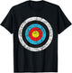 (Print on Back) Funny Retro Archery Target Hunter T-Shirt - T-Shirt | Black