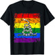 Gay Pride Gun Owner Don't Tread On Me T-Shirt - T-Shirt | Black