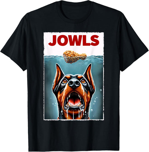 Funny Doberman Pinscher and Fried Chicken Parody Jowls