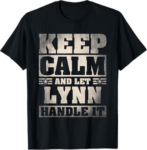 Lynn Name Shirt Personalized Lynn First Name T-Shirt - T-Shirt | Black