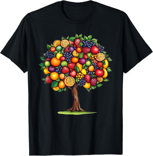Fruits Tree Nature Fruit Lover T-Shirt - T-Shirt | Black