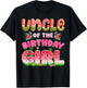 Uncle of The Birthday Girl One in A Melon Watermelon Family T-Shirt - T-Shirt | Black