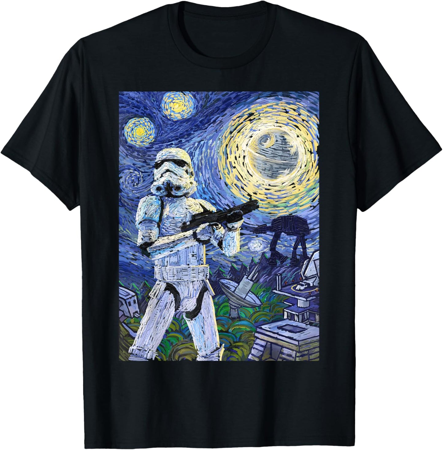 Star Wars Stormtrooper Starry Night Graphic C1 T-Shirt - T-Shirt | Black