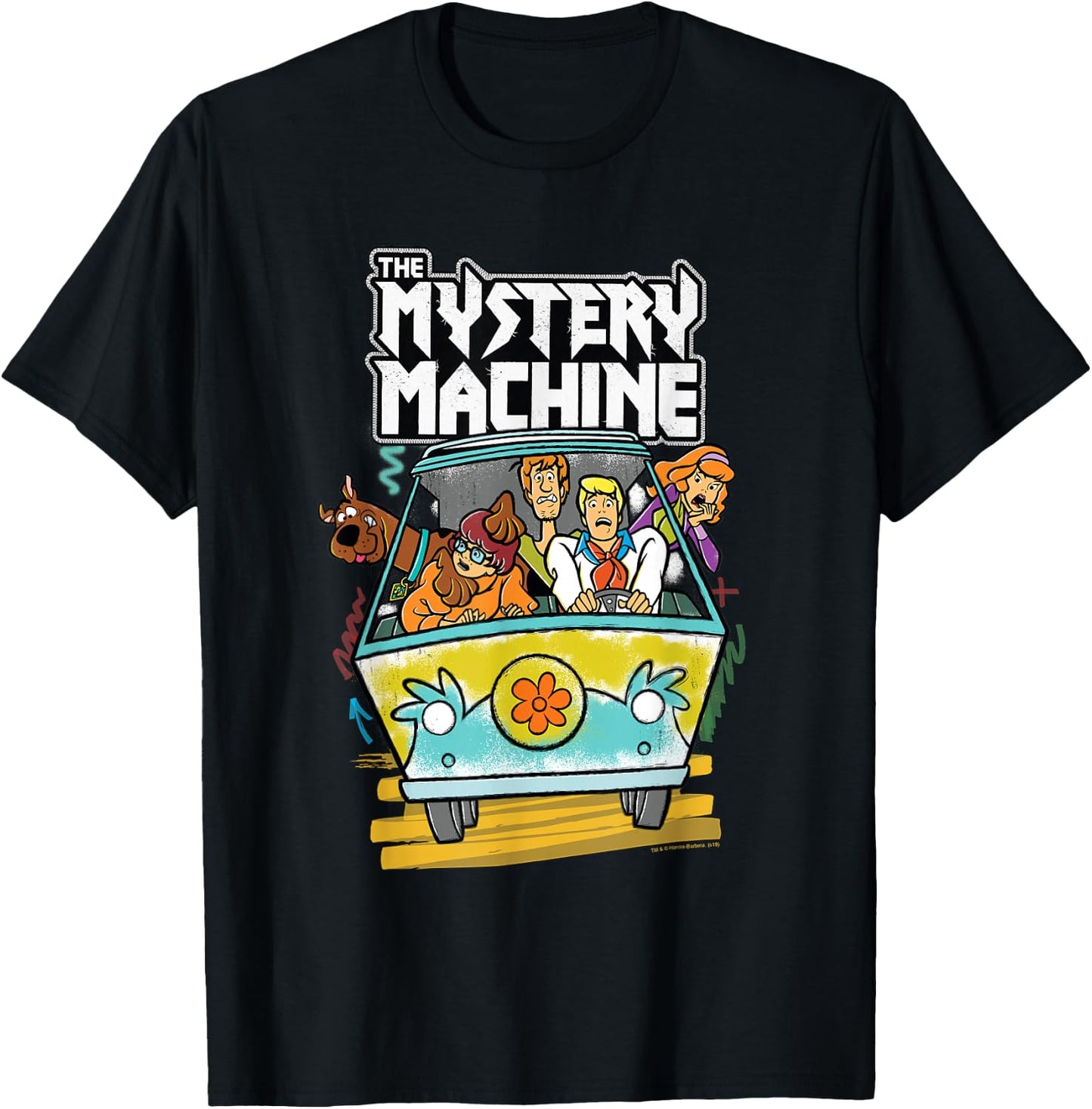 Scooby-Doo The Mystery Machine Small T-Shirt - T-Shirt | Black