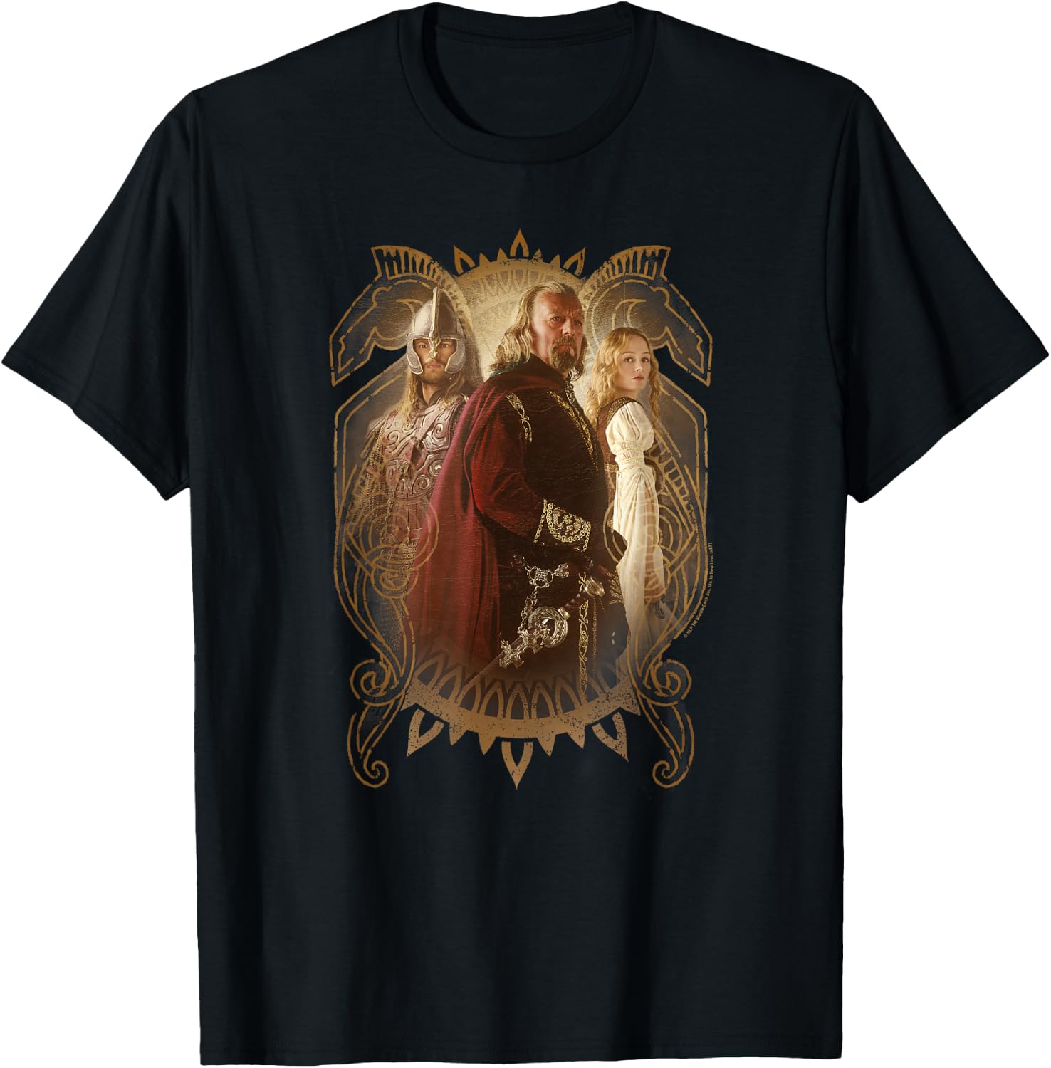 Lord of the Rings Rohan Royalty T Shirt T-Shirt - T-Shirt | Black