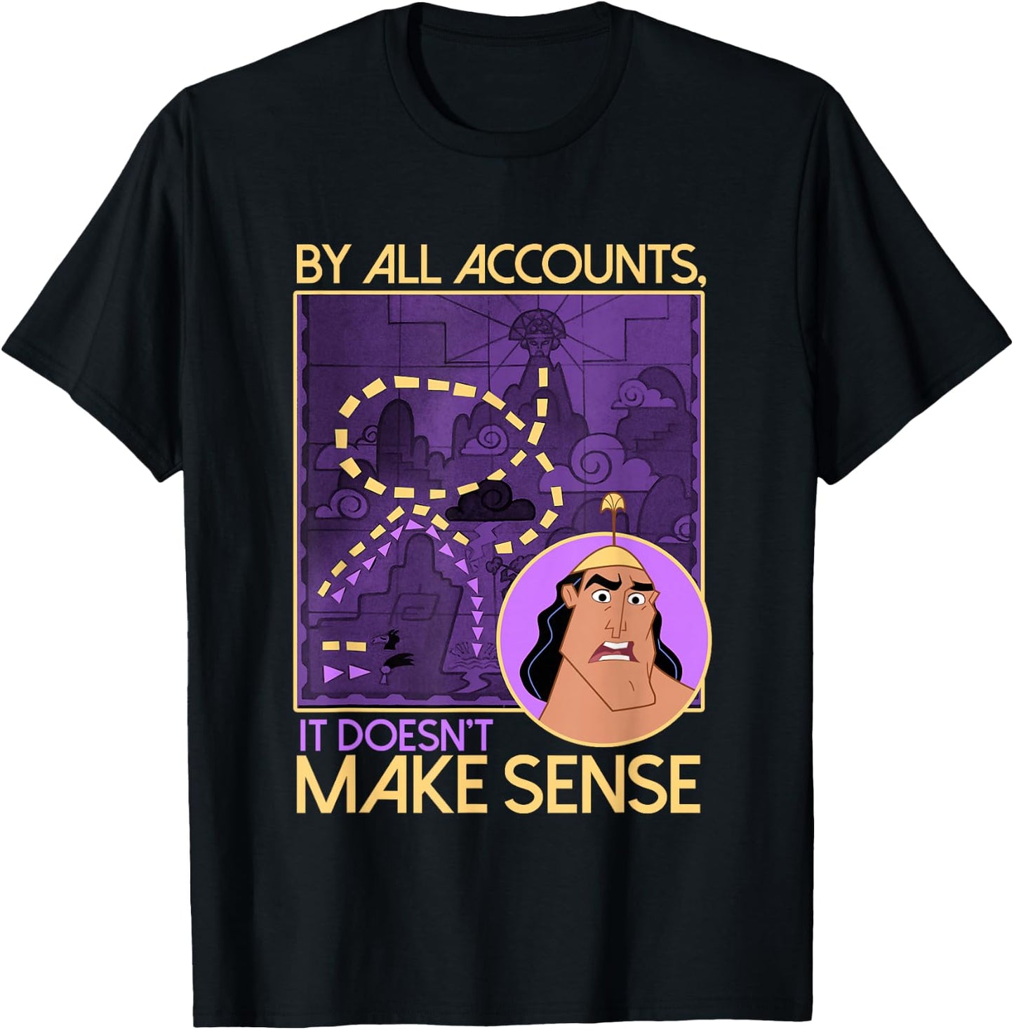Disney Emperor's New Groove Kronk Doesn't Make Sense T-Shirt - T-Shirt | Black