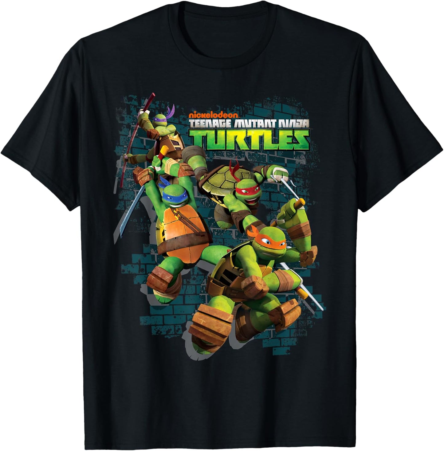 Teenage Mutant Ninja Turtles Action Leap Graphic T-Shirt - T-Shirt | Black