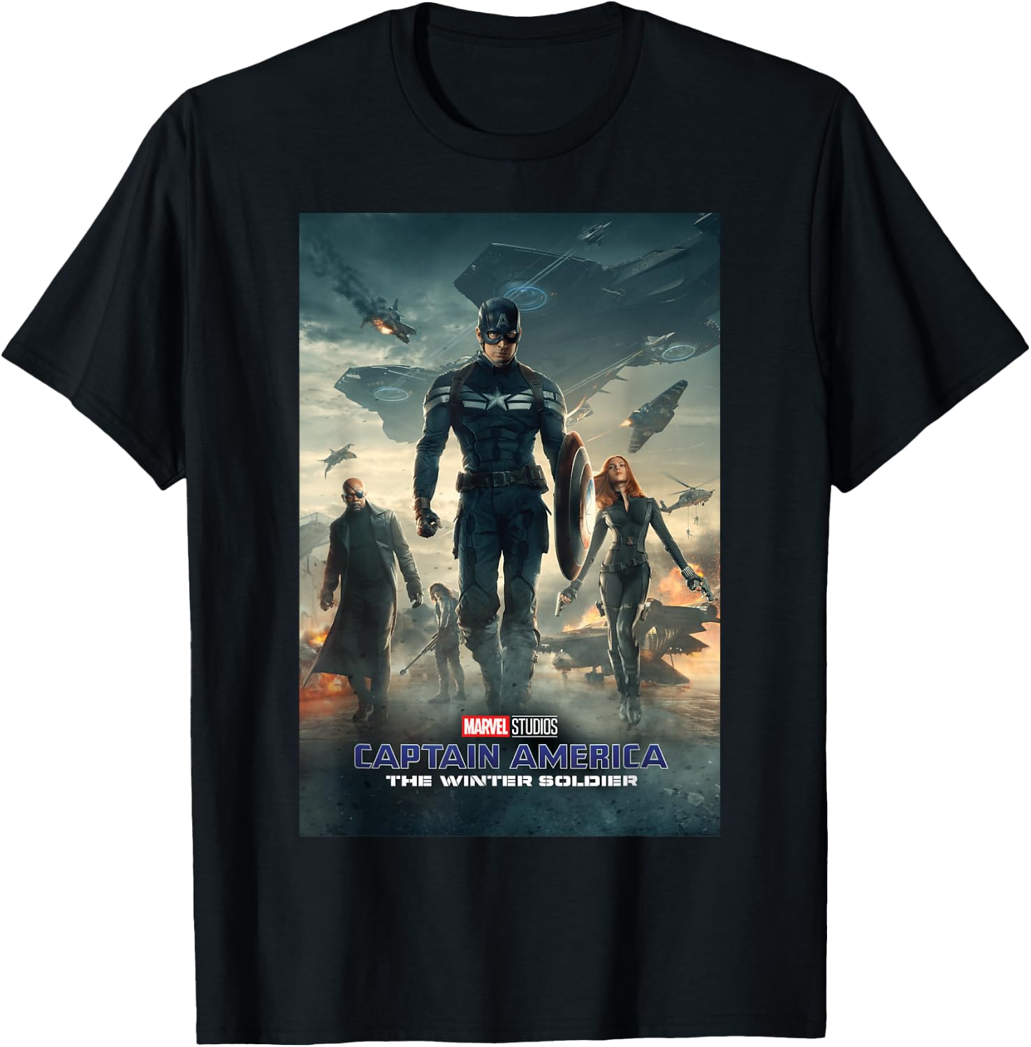Marvel Studios Capt. America Winter Soldier T-Shirt - T-Shirt | Black