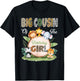 Wild Big Cousin of The Birthday Girl Zoo Safari Jungle T-Shirt - T-Shirt | Black