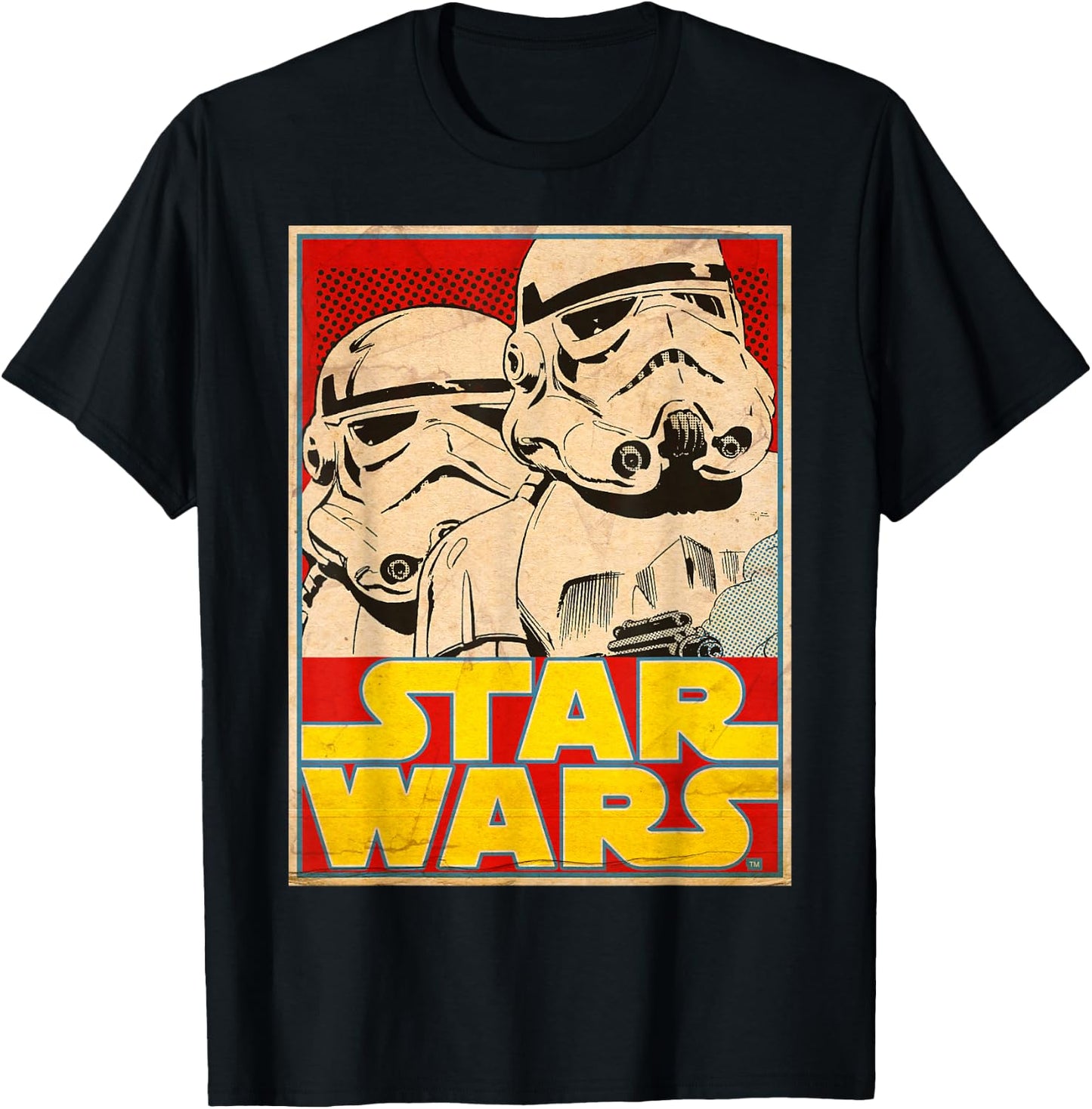 Star Wars Stormtrooper March Vintage Trading Card T-Shirt - T-Shirt | Black