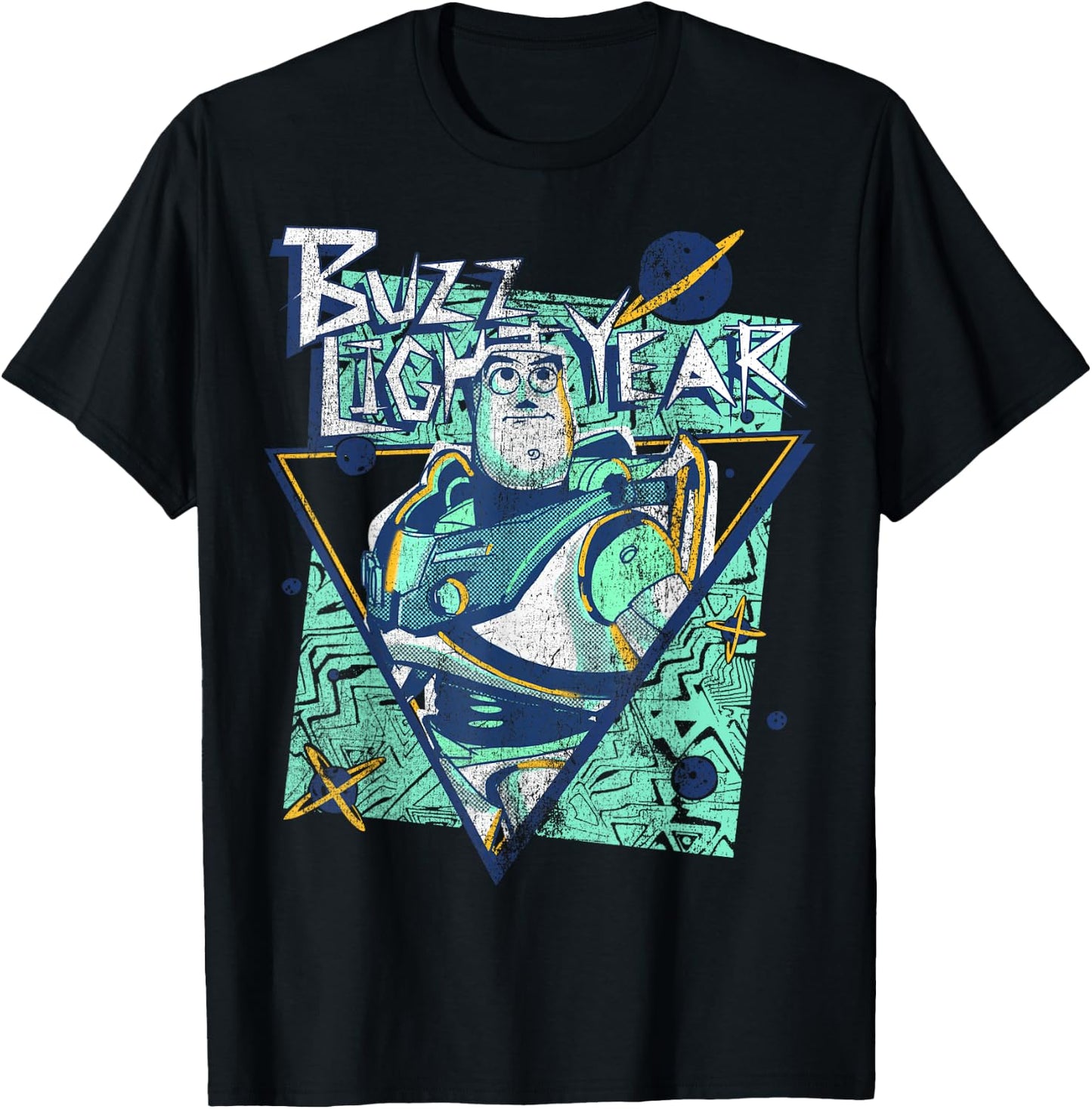 Disney Pixar Toy Story Buzz Lightyear Retro Space Ranger T-Shirt - T-Shirt | Black